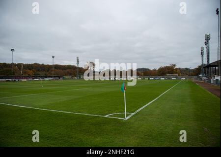 Windsor, England, 20. November 2021. Cherry Red Records kombiniert Counties Premier Division North Spiel zwischen Windsor und Spelthorne Sports. Kredit: Wi Stockfoto