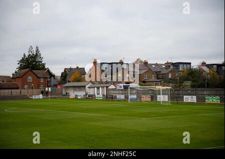 Windsor, England, 20. November 2021. Cherry Red Records kombiniert Counties Premier Division North Spiel zwischen Windsor und Spelthorne Sports. Kredit: Wi Stockfoto