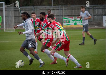 Windsor, England, 20. November 2021. Cherry Red Records kombiniert Counties Premier Division North Spiel zwischen Windsor und Spelthorne Sports. Kredit: Wi Stockfoto