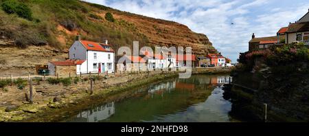 Ein Tag in Staithes Stockfoto