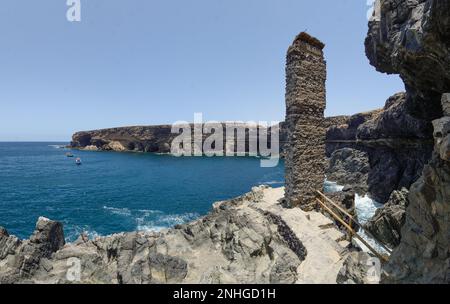 Ajuy-Höhlen in Fuerteventura Stockfoto