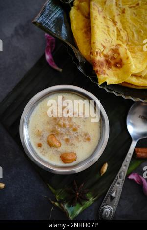 Hausgemachte Kerala Palada Pradaman oder Payasam, selektive Ausrichtung Stockfoto