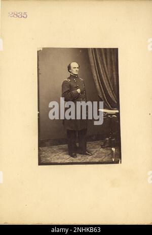 Major Robert Anderson Mathew Brady aus dem 19. Jahrhundert, Quartermaster und andere Bürgerkriegsfotos Stockfoto