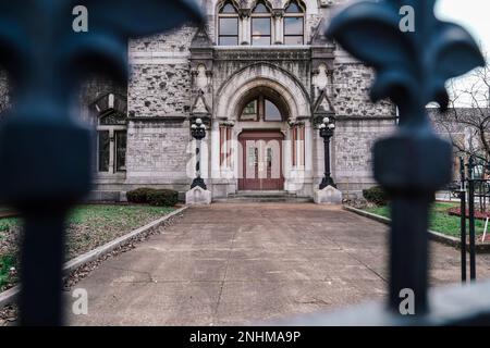 Zollhaus Nashville, historisches Regierungsgebäude, viktorianischer gotischer Architekturstil, erstes Postamt in Nashville Stockfoto