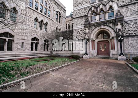 Zollhaus Nashville, historisches Regierungsgebäude, viktorianischer gotischer Architekturstil, erstes Postamt in Nashville Stockfoto