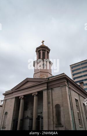 St. Mary of the Seven Sorrows, erbaut im Jahr 1840er, ein historisches Wahrzeichen und die älteste Kirche in Nashville, Tennessee Stockfoto