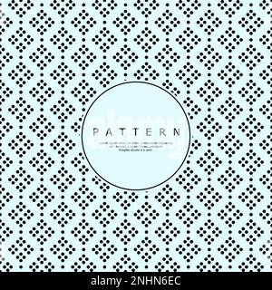 Minimalistisches, quadratisches Punktmuster. Elegantes einfaches Kreismuster. Stock Vektor