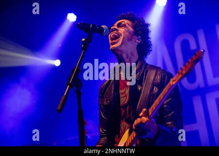 Mailand, Italien. 21. Februar 2023. Der schwedische Sänger Eagle-Eye Cherry tritt am 21 2023. Februar live in Santeria in Mailand auf (Foto von Mairo Cinquetti/NurPhoto). Kredit: NurPhoto SRL/Alamy Live News Stockfoto