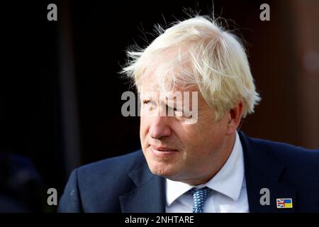 Das Foto des ehemaligen Premierministers Boris Johnson vom 31. Oktober 08/2022, während das High Court die erste Phase einer Herausforderung gegen die Metropolitan Police hören wird, wegen der Untersuchung seiner Anwesenheit bei Nummer 10-Parteien während der Abriegelung durch die Truppe. Stockfoto