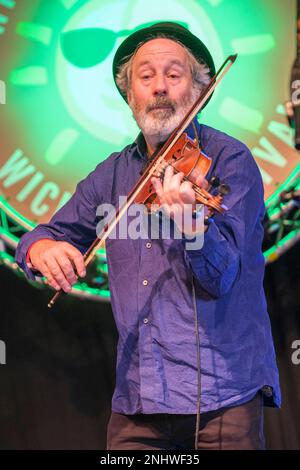 Steve Wickham tritt beim Wickham Festival in Hampshire auf. 5. August 2022 Stockfoto