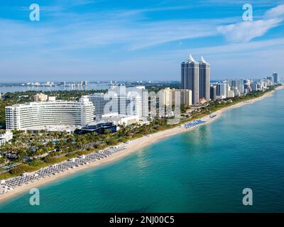 Fountainebleau Hotel, South Beach, Miami Beach Miami, South Florida, Dade, Florida, USA Stockfoto