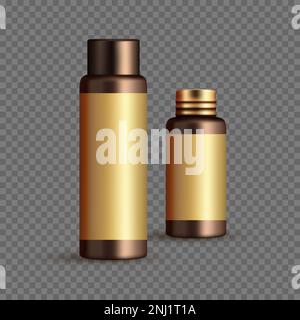 Paket für luxuriöse Kosmetikprodukte. Stock Vektor