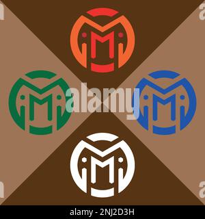 Buchstabenlogo, abstraktes Logo, Monogramm-Logo, einfaches Logo, modernes Logo und minimalistisches Logo. Dieses Logo kann für Unternehmen, Websites und den Druck verwendet werden Stock Vektor