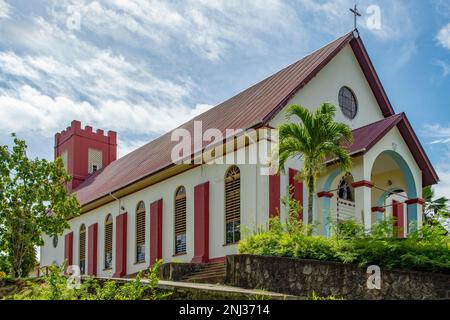 Kirche in Anse Boileau, Mahe Island, Seychellen Stockfoto