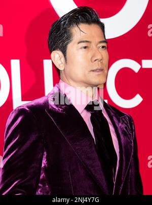 Seoul, Südkorea. 22. Februar 2023. Der Schauspieler aus Hongkong, Aaron Kwok, nimmt am 22. Februar 2023 an einer Fotokonferenz für die Tom Ford Beauty-Veranstaltung in Seoul, Südkorea, Teil. (Foto: Lee Young-ho/Sipa USA) Guthaben: SIPA USA/Alamy Live News Stockfoto