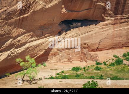 White House Ruinen am Canyon de Chelly National Monument Stockfoto