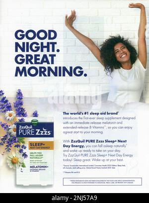 „Better Homes & Gardens“ Anzeige in der Zeitschrift Jan/Feb 2023 Stockfoto