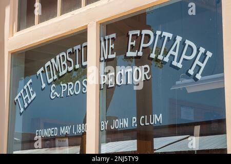 Die historische Stadt Tombstone, Arizona Stockfoto