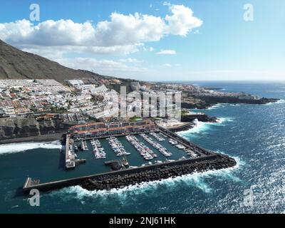 Teneriffa Los Gigantes aus der Vogelperspektive Stockfoto