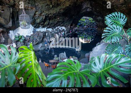 Jameos del Agua, Cesar Manrique, Lanzarote, Kanarische Inseln, Spanien Stockfoto