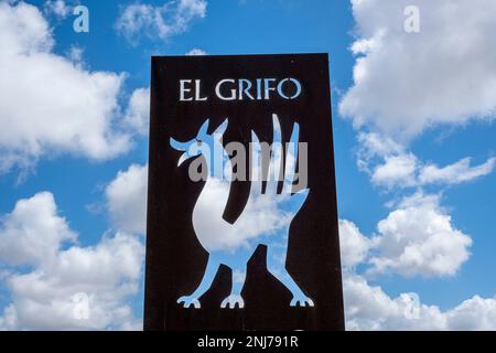 El Grifo Weinkeller, Lanzarote, Kanarische Inseln, Spanien, Europa Stockfoto