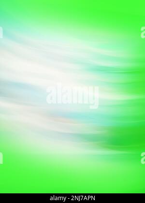 Abstrakter Verlauf grün unscharfer, farbenfroher Hintergrund. Lebendige grüne Farbverläufe verwischen den Hintergrund des Surrealismus. Stockfoto