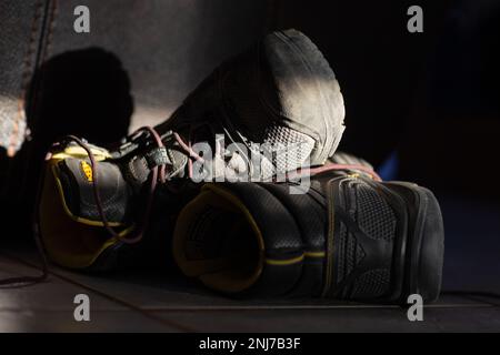 Arbeitsstiefel Stockfoto