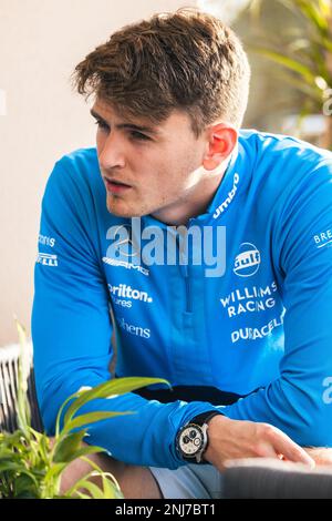 Logan SarSergeant (USA) Williams Racing. 22.02.2023. Formula 1 Testing, Sakhir, Bahrain, Preparations. Das Foto sollte wie folgt lauten: XPB/Press Association Images. Stockfoto