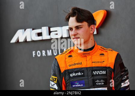 Sakhir, Bahrain. 22. Februar 2023 Oscar Piastri (AUS) McLaren. Formula One Testing, Preparations, Mittwoch, 22. Februar 2023. Sakhir, Bahrain. Stockfoto