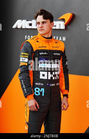 Sakhir, Bahrain. 22. Februar 2023 Oscar Piastri (AUS) McLaren. Formula One Testing, Preparations, Mittwoch, 22. Februar 2023. Sakhir, Bahrain. Stockfoto