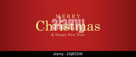 Frohe Weihnachten und ein frohes neues Jahr 2023-Banner. Stock Vektor