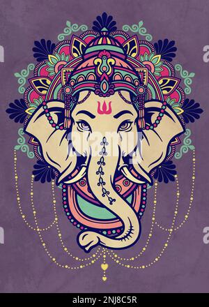 Lord Ganesha - Indischer Elefantengott Stockfoto