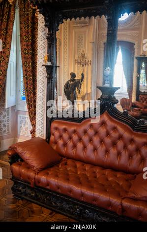 Park und Nationalpalast von Pena (Palacio de la Pena), Sintra, Portugal Stockfoto