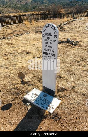 Der alte Friedhof an der Fort Bowie National Historic Site im Südosten Arizonas Stockfoto