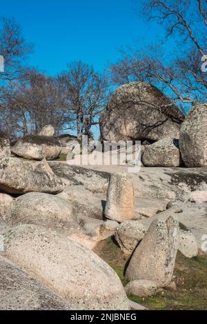 Megalithische Felsformationen von Beglik Tash Stockfoto