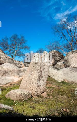 Megalithische Felsformationen von Beglik Tash Stockfoto