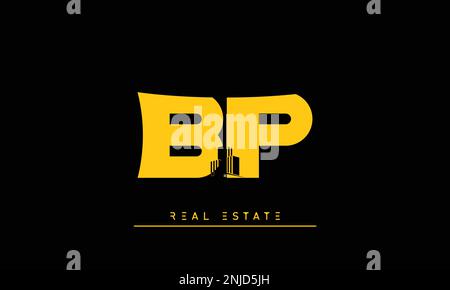 Immobilienbriefe Initialen Monogramm Logo BP , PB Stock Vektor