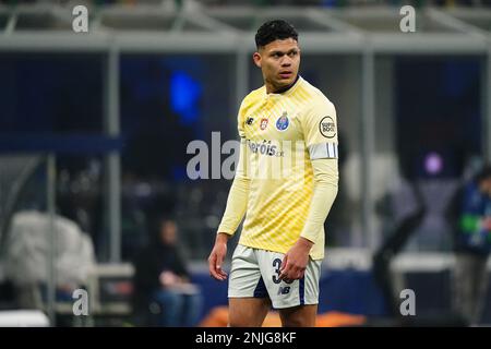 Evanilson (FC Porto) während des Fußballspiels der UEFA Champions League zwischen dem FC Internazionale und dem FC Porto am 22. Februar 2023 im Giuseppe Meazza Stadion in Mailand, Italien. Foto: Luca Rossini/E-Mage Stockfoto