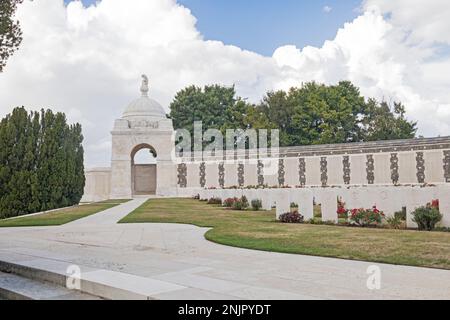 Tyne Cot World war One Cemetery, Westflandern, Belgien, Europa, EU Stockfoto