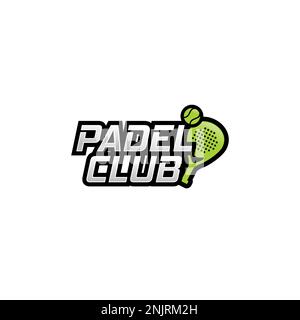 Padel Logo Design Competition oder Club. Tennislogo. Padel Club-Logo Stock Vektor