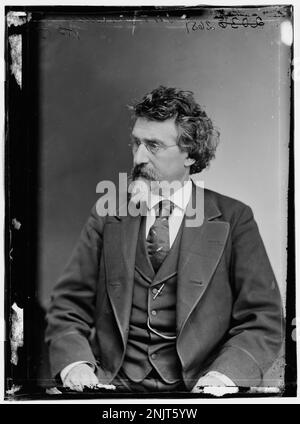 Foto von Mathew B. Brady, einem bekannten amerikanischen Fotografen, aufgenommen um 1875. Brady ist bekannt für seine Porträts und Dokumentation des Bürgerkriegs. Stockfoto
