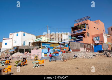 Afrika, Marokko, Mirleft, Plage Aftas Stockfoto