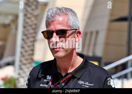 Sakhir, Bahrain. 23. Februar 2023 Alessandro Alunni Bravi (ITA) Alfa Romeo F1 Team Managing Director und Team Representative. Formula One Testing, Day One, Donnerstag, 23. Februar 2023. Sakhir, Bahrain. Stockfoto