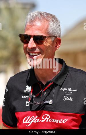 Sakhir, Bahrain. 23. Februar 2023 Alessandro Alunni Bravi (ITA) Alfa Romeo F1 Team Managing Director und Team Representative. Formula One Testing, Day One, Donnerstag, 23. Februar 2023. Sakhir, Bahrain. Stockfoto