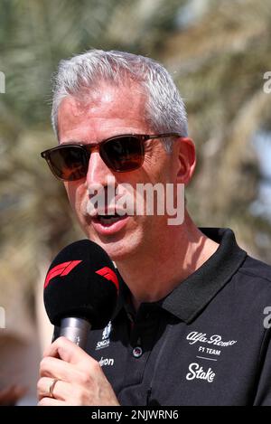 Sakhir, Bahrain. 23. Februar 2023 Alessandro Alunni Bravi (ITA) Alfa Romeo F1 Team Managing Director und Team Representative. Formula One Testing, Day One, Donnerstag, 23. Februar 2023. Sakhir, Bahrain. Stockfoto