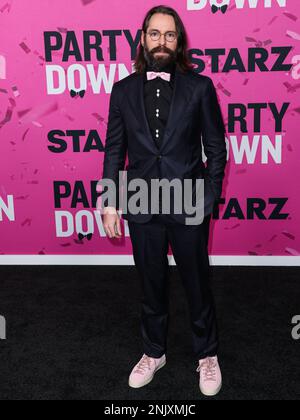 Westwood, Usa. 22. Februar 2023. WESTWOOD, LOS ANGELES, KALIFORNIEN, USA - FEBRUAR 22 2023: Martin Starr trifft am 22. Februar 3 auf der Los Angeles Premiere der „Party Down“-Saison von STARZ im Regency Bruin Theatre in Westwood, Los Angeles, Kalifornien, USA ein. (Foto: Xavier Collin/Image Press Agency) Kredit: Image Press Agency/Alamy Live News Stockfoto