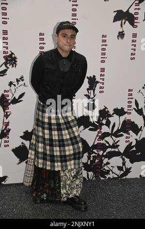 Mailand, Italien. 23. Februar 2023. Mailand, Woman Fashion Week, Herbst Winter 2023 2024 Antonio Marras Ankunft – Women's Fashion Herbst 2023 2024 Ankunft Antonio Marras Bild: Ethan Lara Credit: Independent Photo Agency/Alamy Live News Stockfoto