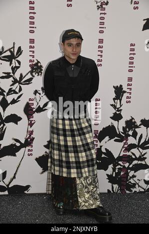 Mailand, Italien. 23. Februar 2023. Mailand, Woman Fashion Week, Herbst Winter 2023 2024 Antonio Marras Ankunft – Women's Fashion Herbst 2023 2024 Ankunft Antonio Marras Bild: Ethan Lara Credit: Independent Photo Agency/Alamy Live News Stockfoto