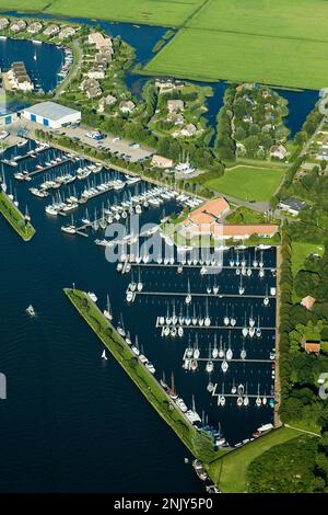 Luchtfoto van Haven; Luftbild von Dock Stockfoto