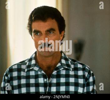 TOM SELLECK IN DREI MÄNNERN UND EINEM BABY (1987), REGIE LEONARD NIMOY. Kredit: TOUCHSTONE-BILDER/Album Stockfoto